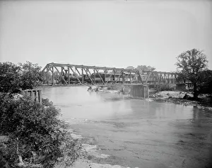 Connection Prints: Bridge at Santa Rosa, between 1880 and 1897. Creator: William H. Jackson
