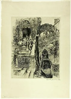 Duvenek Frank Prints: The Bridge of Sighs, 1883. Creator: Frank Duveneck