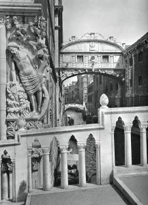 The Bridge of Sighs and Doges Palace, Venice, 1937. Artist: Martin Hurlimann The Bridge of Sighs and Doges Palace, Venice, 1937. Artist: Martin Hurlimann