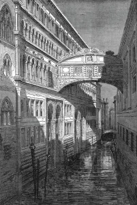 Bridge Of Sighs Prints: The Bridge of Sighs Venice; Venice--Historical and Descriptive, 1875. Creator: Unknown