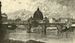 Emperor Hadrian Gallery: Bridge of St. Angelo, Rome, 1890. Creator: Unknown