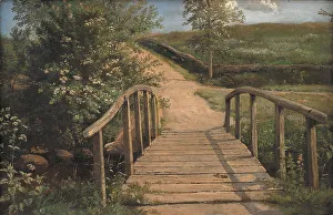 Enticing Prints: Bridge over a Stream in Assens, Funen, 1842. Creator: Dankvart Dreyer