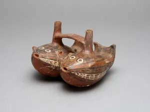 Double Spouted Prints: Bridge Vessel in the Form of a Pair of Interlocked Fish, 180 B. C. / A. D. 500