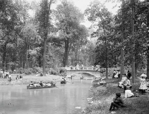 Sightseeing Prints: Bridge in the woods, Belle Isle [Park]