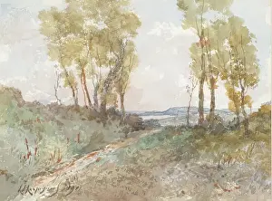 1911 Prints: The Bridle Path to the Sea, 1911. Creator: Henri-Joseph Harpignies