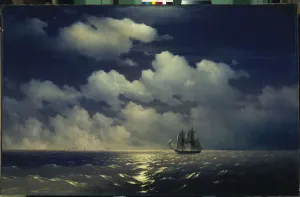 Bosphorus Strait Gallery: The brig Mercury encounter after defeating two Turkish ships of the Russian squadron, 1848