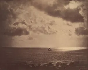 Gray Gustave Le Prints: Brig on the Water, 1856. Creator: Gustave Le Gray
