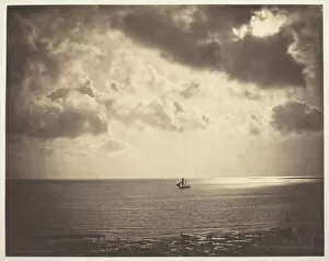 Brig on the Water, 1856. Creator: Gustave Le Gray