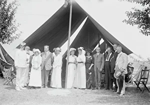 Group Of People Prints: Brigadier General Hunter Liggett & party - Gettysburg, 1913. Creator: Bain News Service