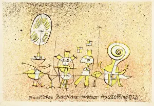 Bauhaus Prints: The Bright Side. Postcard for Bauhaus Exhibition Weimar