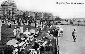 Hove Gallery: Brighton from Hove Lawns, Sussex, early 20th century.Artist: V&S Photo