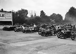 Starting Grid Prints: Brighton & Hove Motor Club High Speed Trial, Brooklands, c1931. Artist: Bill Brunell