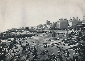 Pebble Beach Prints: Brighton - A Long Stretch of the Beach, 1895
