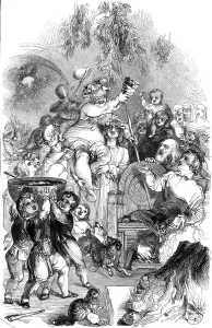 Harvey William Prints: Bringing in Christmas - drawn by William Harvey, 1845. Creator: George Dalziel