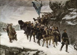 Great Northern War Collection: Bringing Home the Body of King Charles XII of Sweden. Artist: Cederstrom, Gustaf (1845-1933)