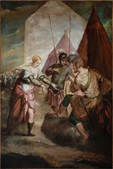 Jacopo 1518 1594 Prints: Briseis aund Achilles. Creator: Tintoretto, Jacopo (1518-1594)