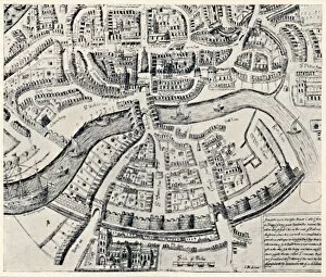 Town Planning Gallery: Bristol in 1670, 1670, (1903)