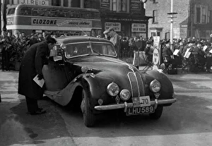 1952 Prints: Bristol 400 driven by L.Potter on the 1952 R.A.C Rally
