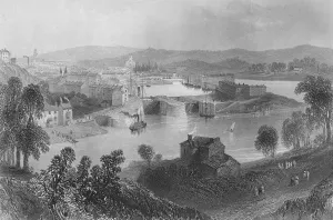 Bartlett Collection: Bristol (from Rownham Ferry), 1859. Artist: Samuel Bradshaw