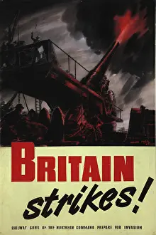 Defensive Prints: Britain Strikes!, World War II poster, between 1939 and 1946