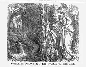 Britannia Discovering The Source of The Nile, 1863. Artist: John Tenniel
