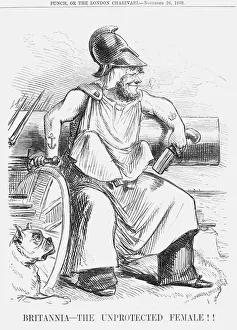 Britannia-the Unprotected Female!!, 1859