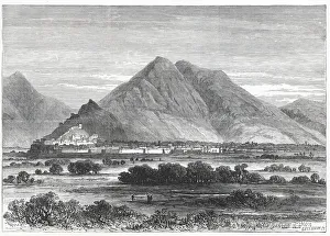 Kabul Prints: British-Afghan war, Kabul, capital of the territories of Shere Ali in Afghanistan