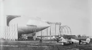 Landing Ground Prints: British airship PARSEVAL & army aeroplanes
