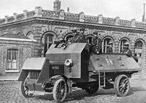 Images Dated 10th January 2008: British armoured vehicle, First World War, 1914-1918, (c1920)