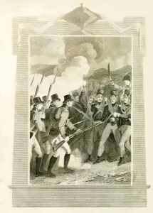 Jean Prints: The British attacking French Lines with Bayonets in the Battle of Maida, (1806), 1816