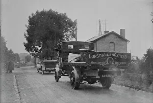 Brewery Prints: British autos with cannon in France, between c1914 and c1915. Creator: Bain News Service