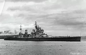 British battleship HMS King George V, Sydney, Australia, 1945