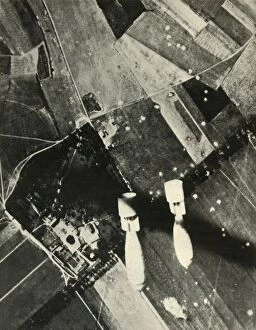 Bt Batsford Ltd Gallery: More British Bombs on an Enemy-Held Aerodrome, 1939-1940, (1941). Creator: Unknown