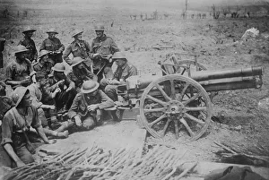 Field Gun Prints: British & captured gun, 10 Jun 1917