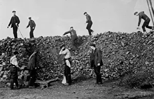 Manchester Railway Prints: British coal strike - building up reserves for Midland Railway
