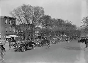 British Commission To U.S. - En Route To Residence of Breckinridge Long, 1917. Creator: Harris & Ewing. British Commission To U.S. - En Route To Residence of Breckinridge Long, 1917. Creator: Harris & Ewing