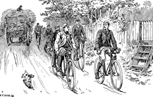 Kangaroo Prints: A British cycle club out for a country ride, 1895