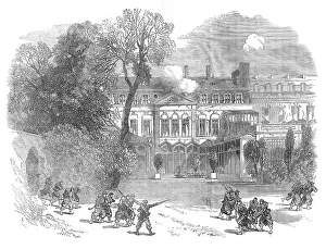 Walled Garden Prints: The British Embassy at Paris on the 23rd of May, 1871. Creator: Unknown