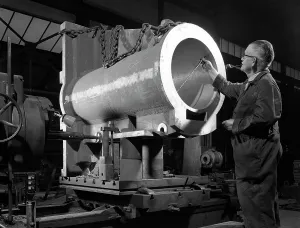Quality Control Prints: The British engineer, Rotherham, South Yorkshire, 1963. Artist: Michael Walters