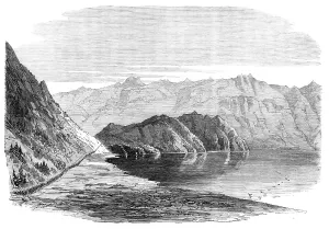 March Prints: The British Expedition to Abyssinia: march of the army past Lake Ashangi