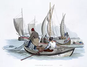 British fishermen, 1805. Artist: William Henry Pyne
