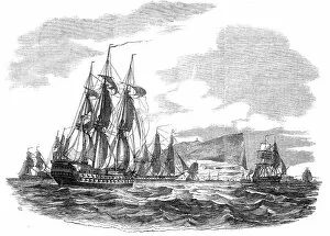 The British Fleet off Gibraltar, 1844. Creator: Unknown