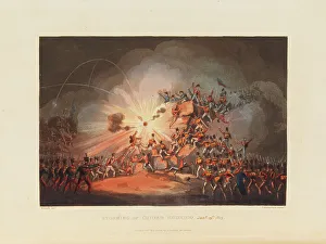 Wellesley Prints: British infantry storm the fortress of Ciudad Rodrigo on January 19