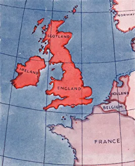 Midday Prints: The British Isles and France, Belgium and Holland at Noon in mid-summer, 1935