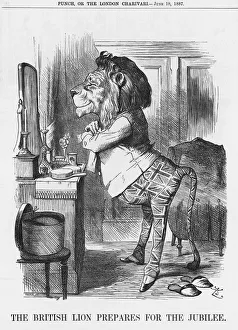 The British Lion Prepares for the Jubilee, 1887. Artist: Joseph Swain