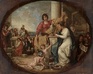 Benjamin West Prints: British Manufactory; A Sketch, 1791. Creator: Benjamin West (American, 1738-1820)