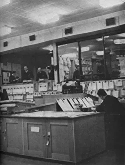 Air Ministry Prints: British Naval and Air Force officers working at Area Combined Headquarters, c1940 (1943)