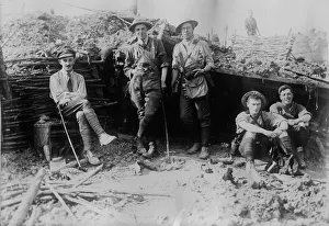 Captured Prints: British observers in captured observation post, 6 Jun 1917. Creator: Bain News Service