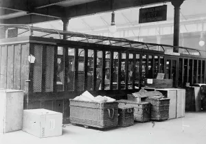 Mail Prints: British parcels post -cage for reg