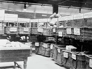 Mail Prints: British Parcels Post-sorting parcels for foreign mail